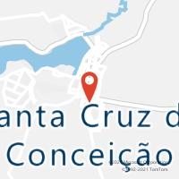 Mapa com localização da Agência AC SANTA CRUZ DA CONCEICAO