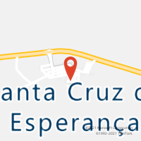 Mapa com localização da Agência AC SANTA CRUZ DA ESPERANCA