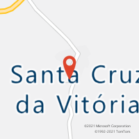 Mapa com localização da Agência AC SANTA CRUZ DA VITORIA