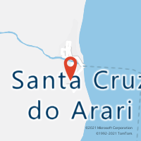 Mapa com localização da Agência AC SANTA CRUZ DO ARARI