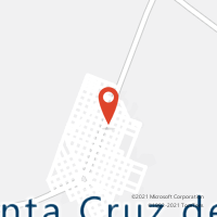 Mapa com localização da Agência AC SANTA CRUZ DO MONTE CASTELO