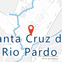 Mapa com localização da Agência AC SANTA CRUZ DO RIO PARDO