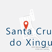 Mapa com localização da Agência AC SANTA CRUZ DO XINGU