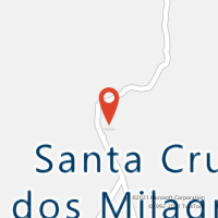 Mapa com localização da Agência AC SANTA CRUZ DOS MILAGRES