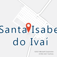 Mapa com localização da Agência AC SANTA ISABEL DO IVAI