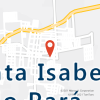 Mapa com localização da Agência AC SANTA ISABEL DO PARA