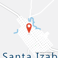 Mapa com localização da Agência AC SANTA IZABEL DO OESTE