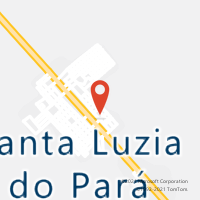 Mapa com localização da Agência AC SANTA LUZIA DO PARA