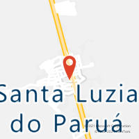 Mapa com localização da Agência AC SANTA LUZIA DO PARUA