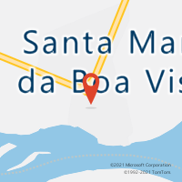 Mapa com localização da Agência AC SANTA MARIA DA BOA VISTA