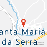 Mapa com localização da Agência AC SANTA MARIA DA SERRA