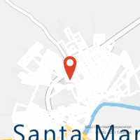 Mapa com localização da Agência AC SANTA MARIA DA VITORIA