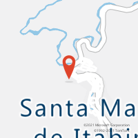 Mapa com localização da Agência AC SANTA MARIA DE ITABIRA