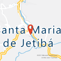 Mapa com localização da Agência AC SANTA MARIA DO JETIBA