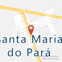 Mapa com localização da Agência AC SANTA MARIA DO PARA