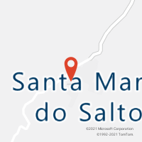 Mapa com localização da Agência AC SANTA MARIA DO SALTO