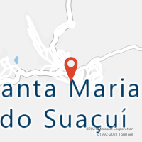 Mapa com localização da Agência AC SANTA MARIA DO SUACUI