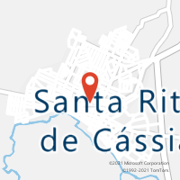 Mapa com localização da Agência AC SANTA RITA DE CASSIA