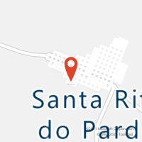Mapa com localização da Agência AC SANTA RITA DO PARDO