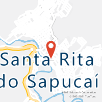 Mapa com localização da Agência AC SANTA RITA DO SAPUCAI