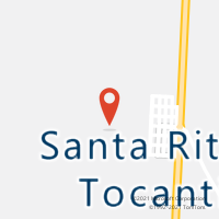 Mapa com localização da Agência AC SANTA RITA DO TOCANTINS