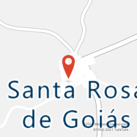 Mapa com localização da Agência AC SANTA ROSA DE GOIAS