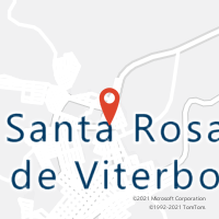 Mapa com localização da Agência AC SANTA ROSA DE VITERBO
