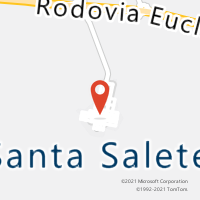 Mapa com localização da Agência AC SANTA SALETE