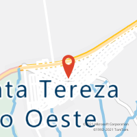 Mapa com localização da Agência AC SANTA TEREZA DO OESTE