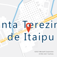 Mapa com localização da Agência AC SANTA TEREZINHA DE ITAIPU