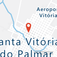 Mapa com localização da Agência AC SANTA VITORIA DO PALMAR