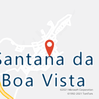 Mapa com localização da Agência AC SANTANA DA BOA VISTA