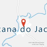 Mapa com localização da Agência AC SANTANA DO JACARE