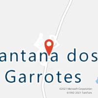 Mapa com localização da Agência AC SANTANA DOS GARROTES
