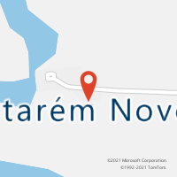 Mapa com localização da Agência AC SANTAREM NOVO