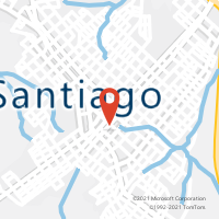 Mapa com localização da Agência AC SANTIAGO