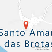 Mapa com localização da Agência AC SANTO AMARO DAS BROTAS