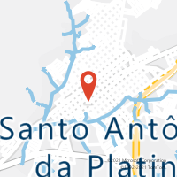 Mapa com localização da Agência AC SANTO ANTONIO DA PLATINA