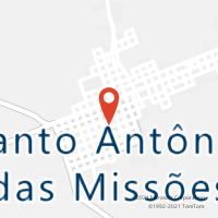 Mapa com localização da Agência AC SANTO ANTONIO DAS MISSOES