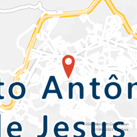 Mapa com localização da Agência AC SANTO ANTONIO DE JESUS