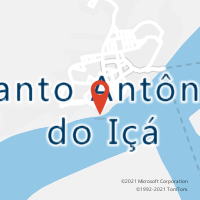 Mapa com localização da Agência AC SANTO ANTONIO DO ICA