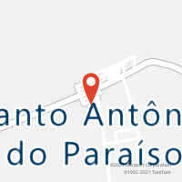 Mapa com localização da Agência AC SANTO ANTONIO DO PARAISO