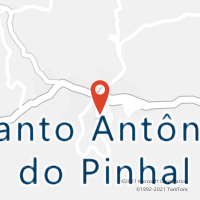 Mapa com localização da Agência AC SANTO ANTONIO DO PINHAL