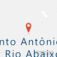 Mapa com localização da Agência AC SANTO ANTONIO DO RIO ABAIXO