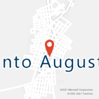 Mapa com localização da Agência AC SANTO AUGUSTO
