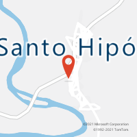 Mapa com localização da Agência AC SANTO HIPOLITO