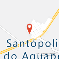 Mapa com localização da Agência AC SANTOPOLIS DO AGUAPEI
