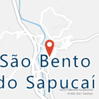 Mapa com localização da Agência AC SAO BENTO DO SAPUCAI