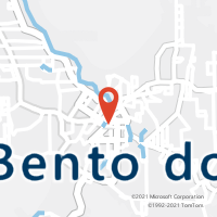 Mapa com localização da Agência AC SAO BENTO DO SUL