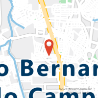 Mapa com localização da Agência AC SAO BERNARDO DO CAMPO